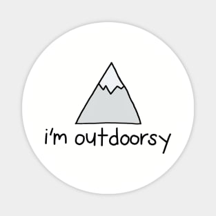 Mountains Outdoorsy Magnet